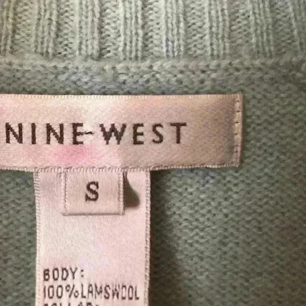 Nine West Lamswool Blue Sweater S - Picture 6 of 6